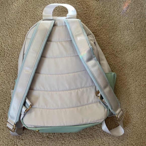 Isaac Mizrahi NWOT Mint Green & Baby Blue Backpack - Picture 3 of 11